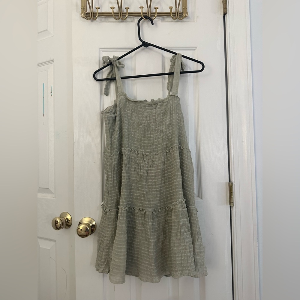 Altar'd State Sage Green Dress